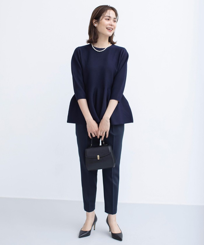 セール 50%OFF】【WEB限定】スポンディッシュペプラム ニット