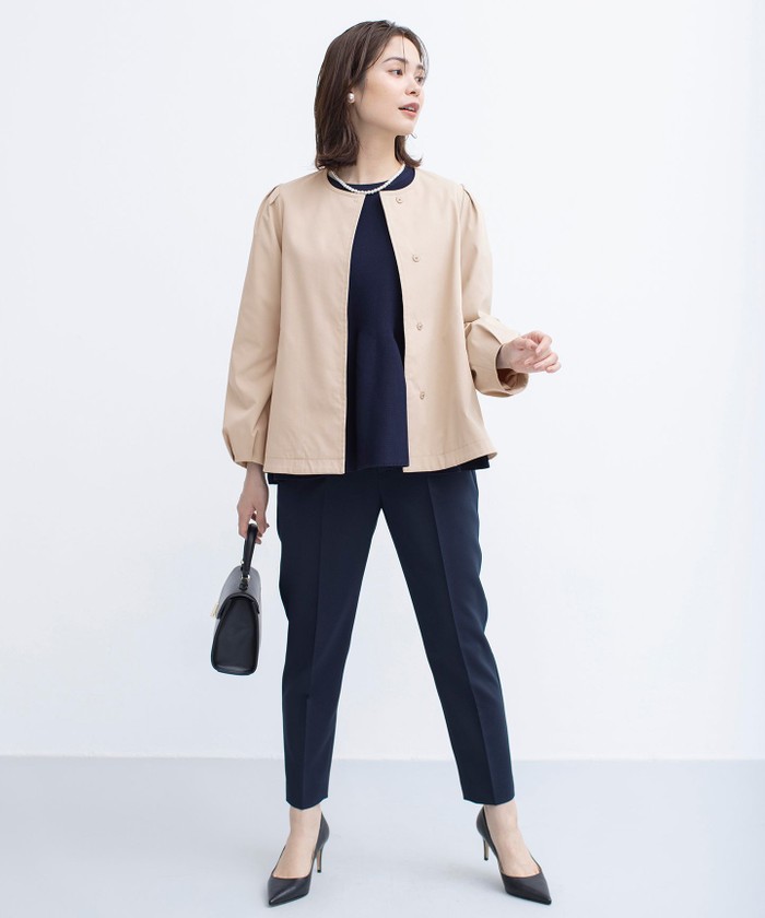 ma_sa　スラックス&ペプラムニット CLEARANCE-SALE ペプラムニット アンサンブル HUIT 全4色