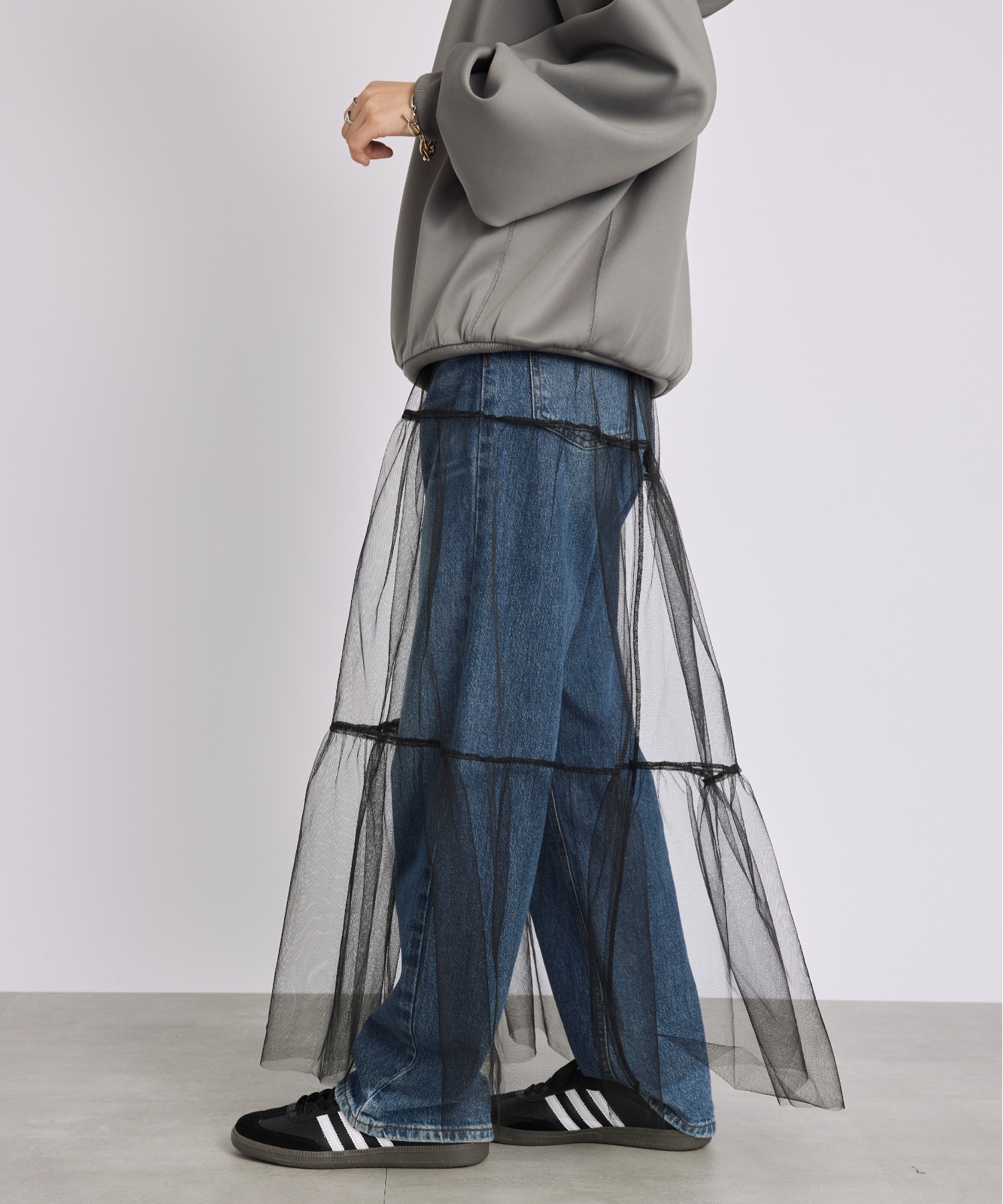 セール】【SWEET11月号掲載商品】シアースカート ティアード