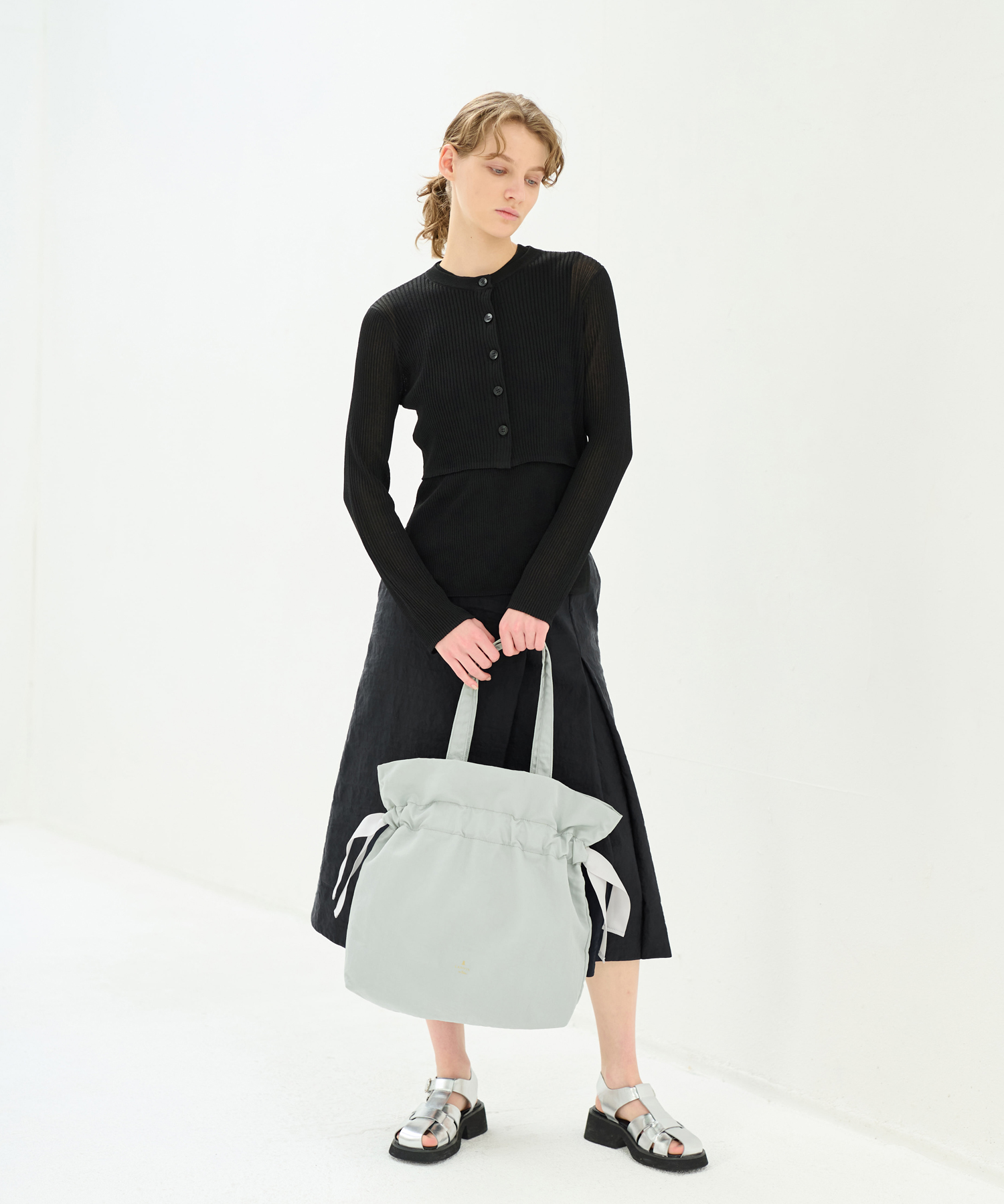 巾着トート(505912240) | ランバンオンブルー(LANVIN en Bleu 巾着トート(505912240) | ランバンオンブルー(LANVIN en Bleu