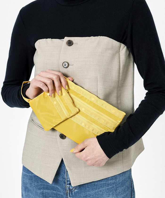 ZIP POUCH SET3ヒトリップカナリアイエロー(505923293