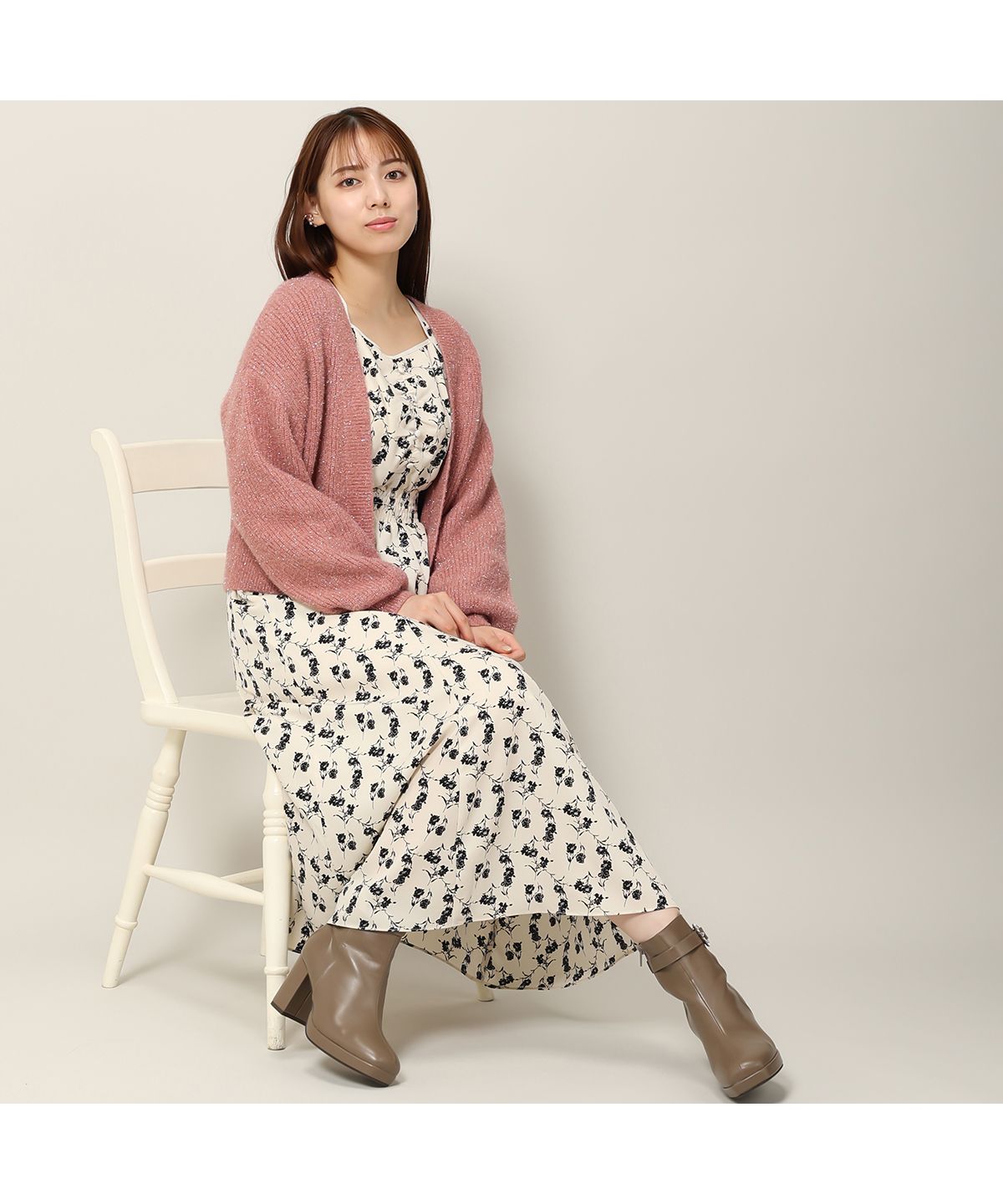 Amazon | [ミッシュマッシュ] カーディガン シャギービジュー
