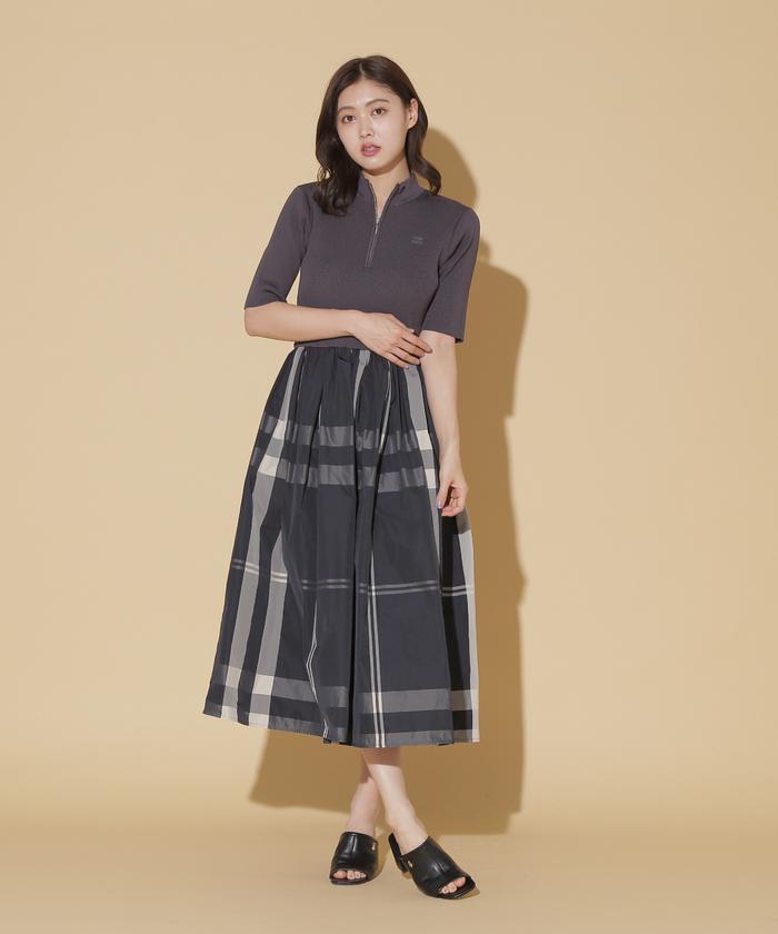ファッション通販 セール 50%OFF】ハーフジップニットドッキングワンピース ワンピース