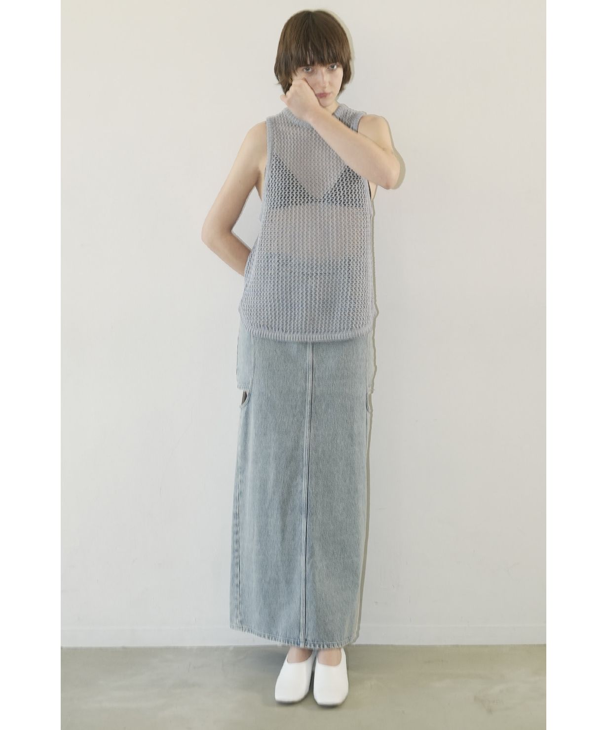 CIRCLE CUT LAYERED DENIM SKIRT(505957706) | クラネ(CLANE CIRCLE CUT LAYERED DENIM SKIRT(505957706) | クラネ(CLANE