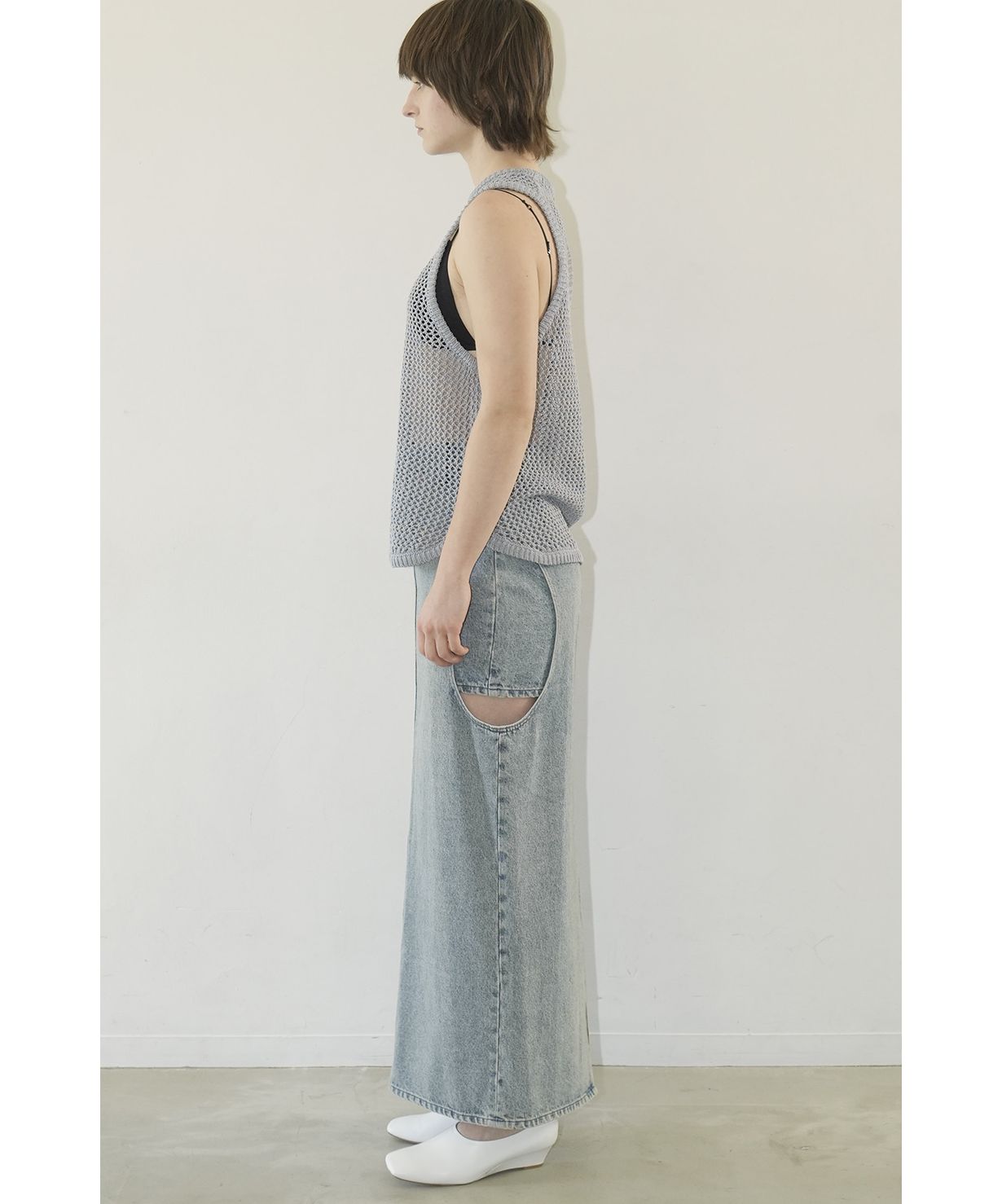 CIRCLE CUT LAYERED DENIM SKIRT(505957706) | クラネ(CLANE CIRCLE CUT LAYERED DENIM SKIRT(505957706) | クラネ(CLANE