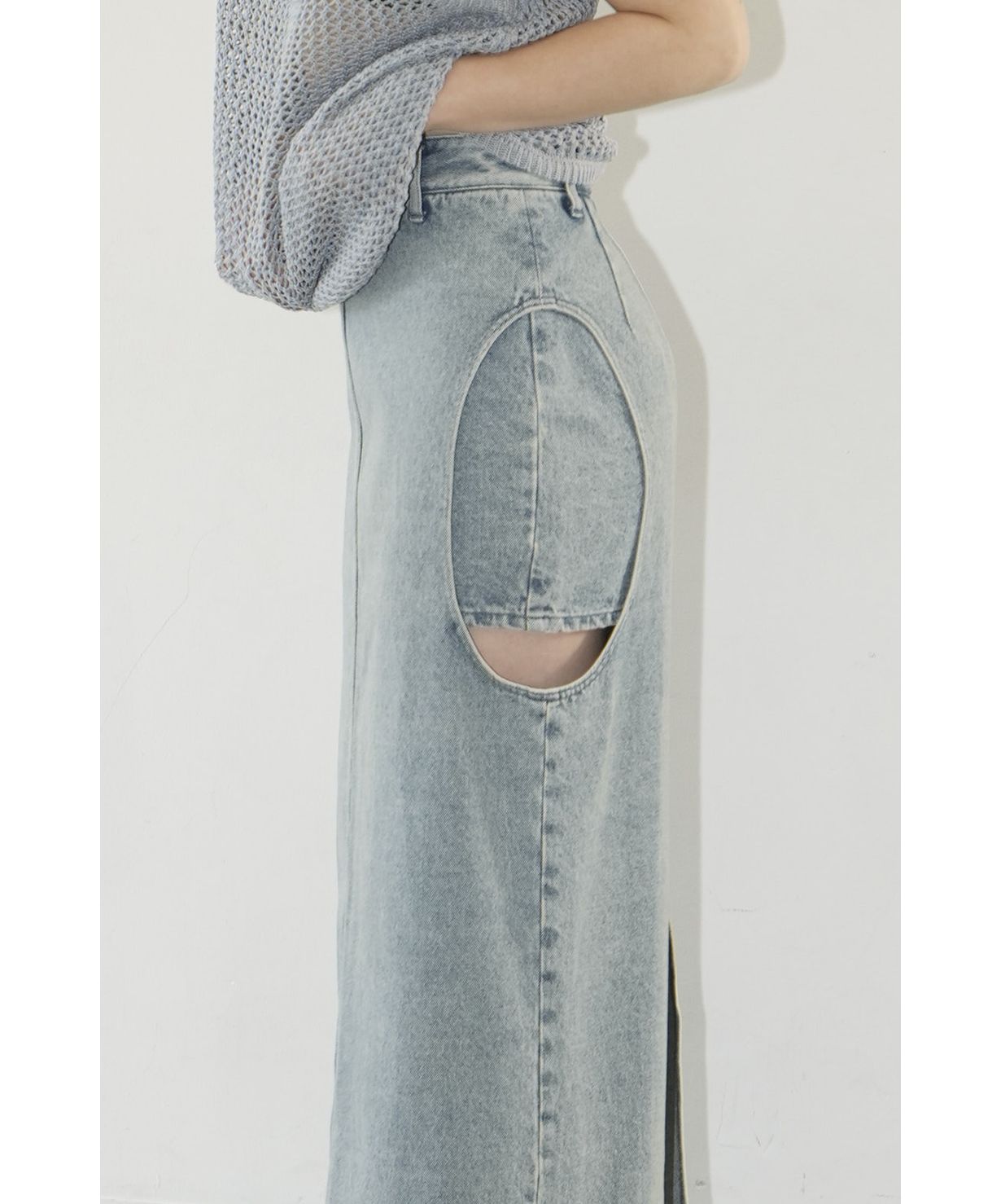 CIRCLE CUT LAYERED DENIM SKIRT(505957706) | クラネ(CLANE CIRCLE CUT LAYERED DENIM SKIRT(505957706) | クラネ(CLANE
