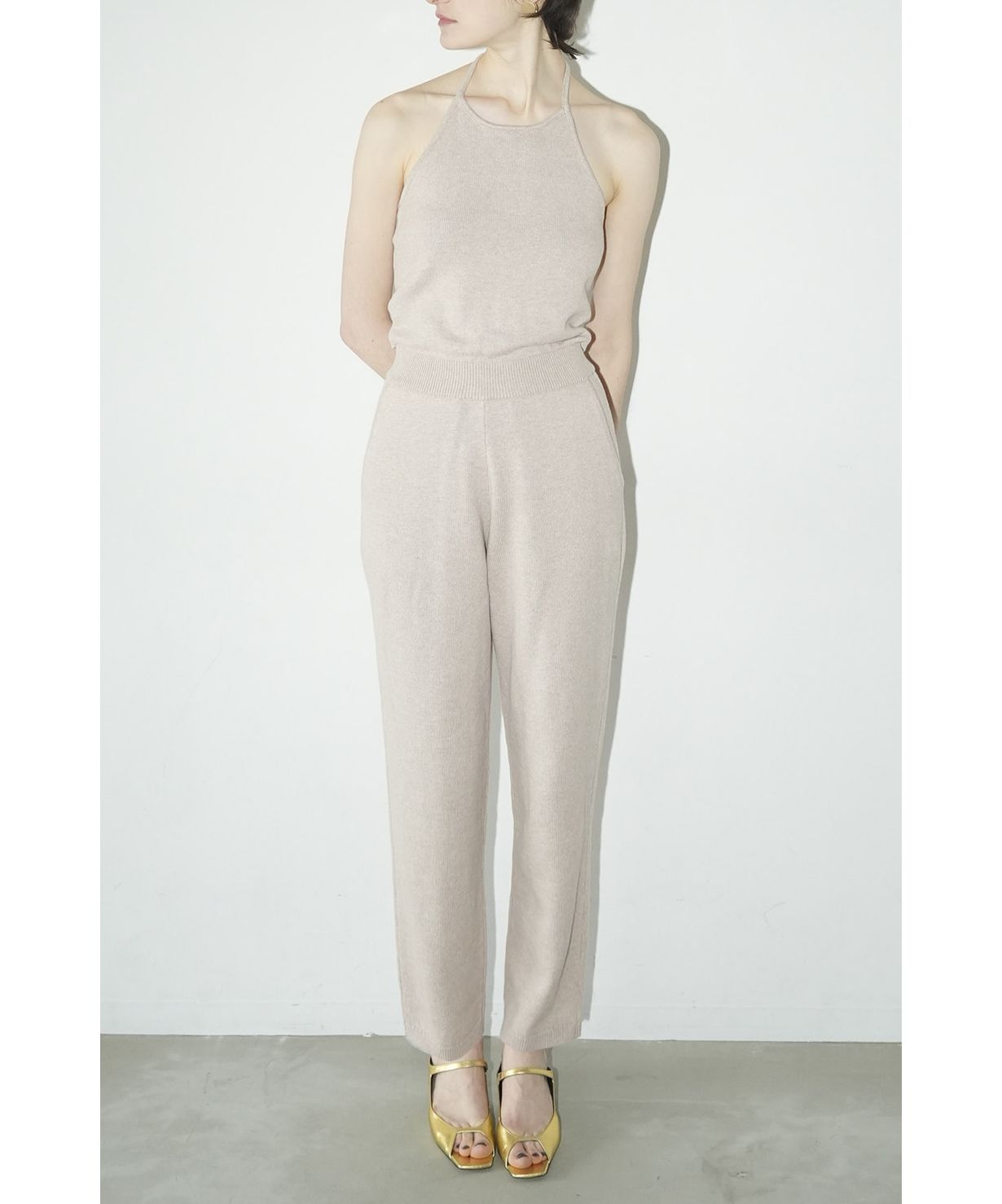 クラネオールインワン セール 30%OFF】HALTER NECK KNIT ALL IN ONE(505957708