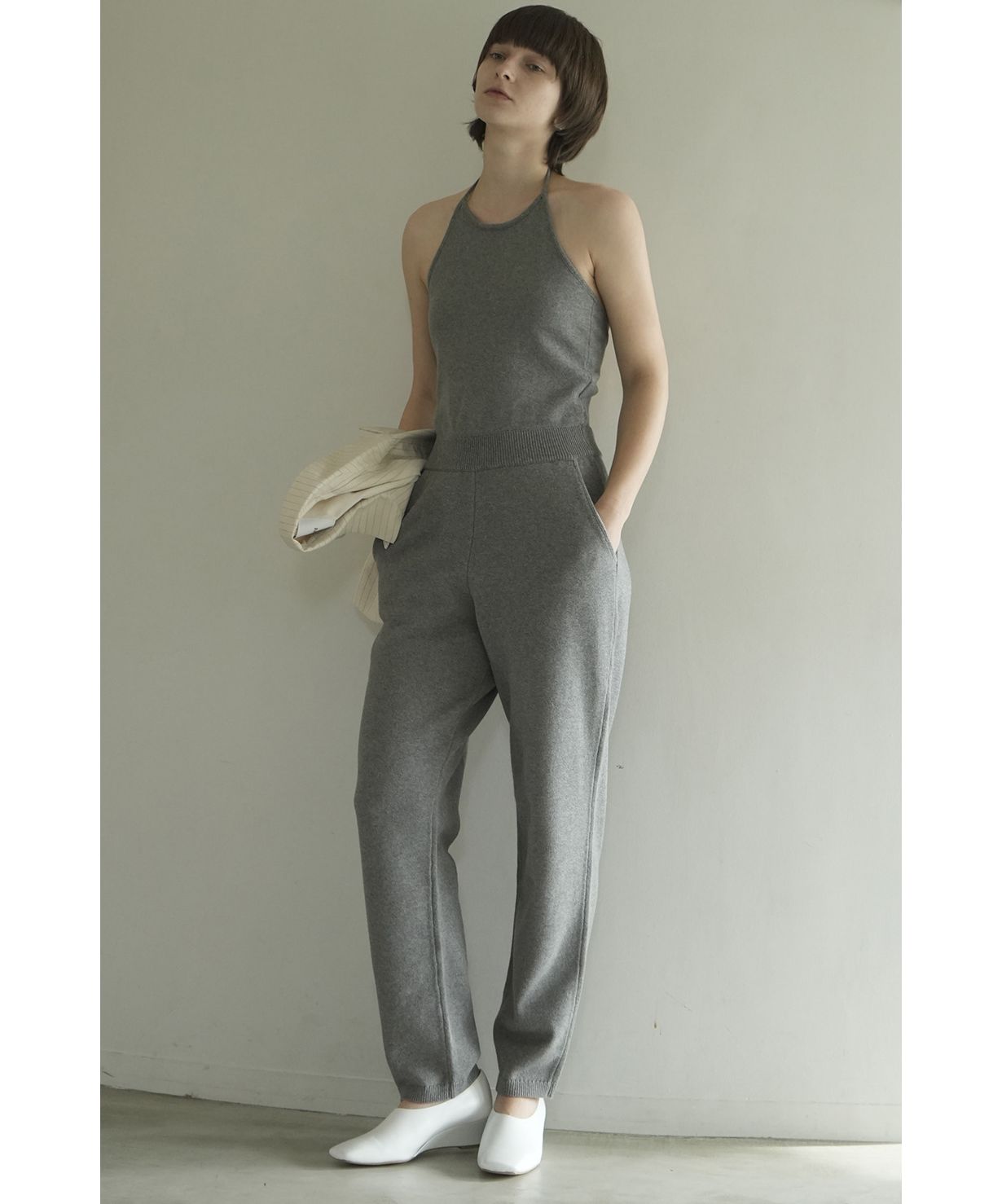 N*様 新品CLANE クラネHALTER NECK KNIT ALL IN O セール 30%OFF】HALTER NECK KNIT ALL IN ONE(505957708