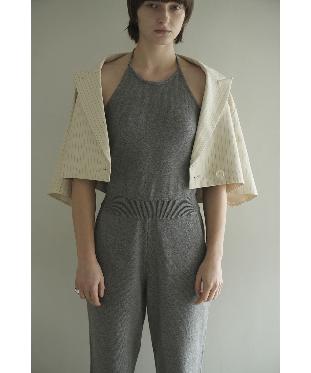N*様 新品CLANE クラネHALTER NECK KNIT ALL IN O CLANE オールインワン CLANE/クラネ/HALTER NECK KNIT ALL IN