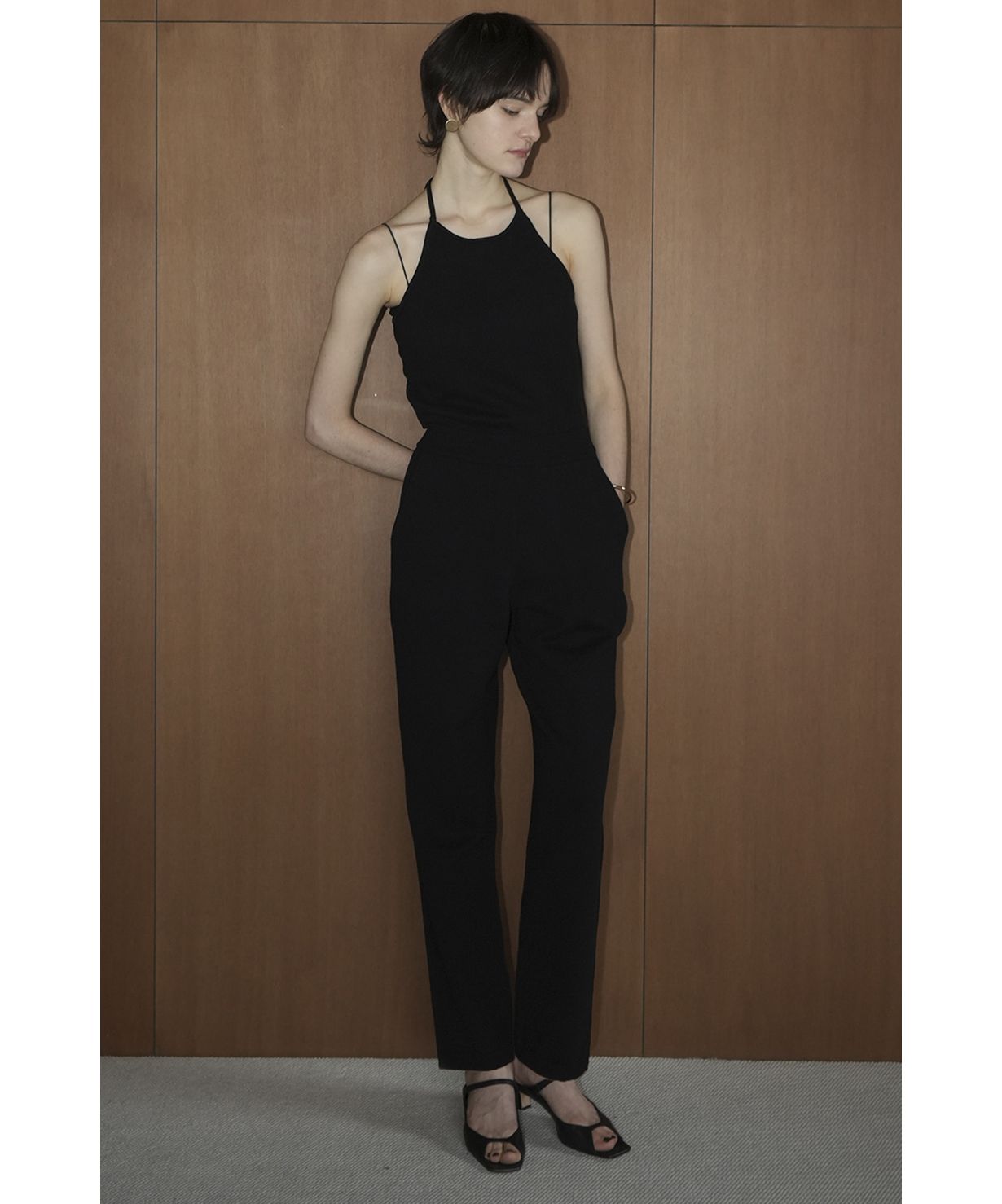 サロペット・オーバーオール・オールインワン CLANE HALTER NECK KNIT ALL IN ONE セール 30%OFF】HALTER NECK KNIT ALL IN ONE(505957708