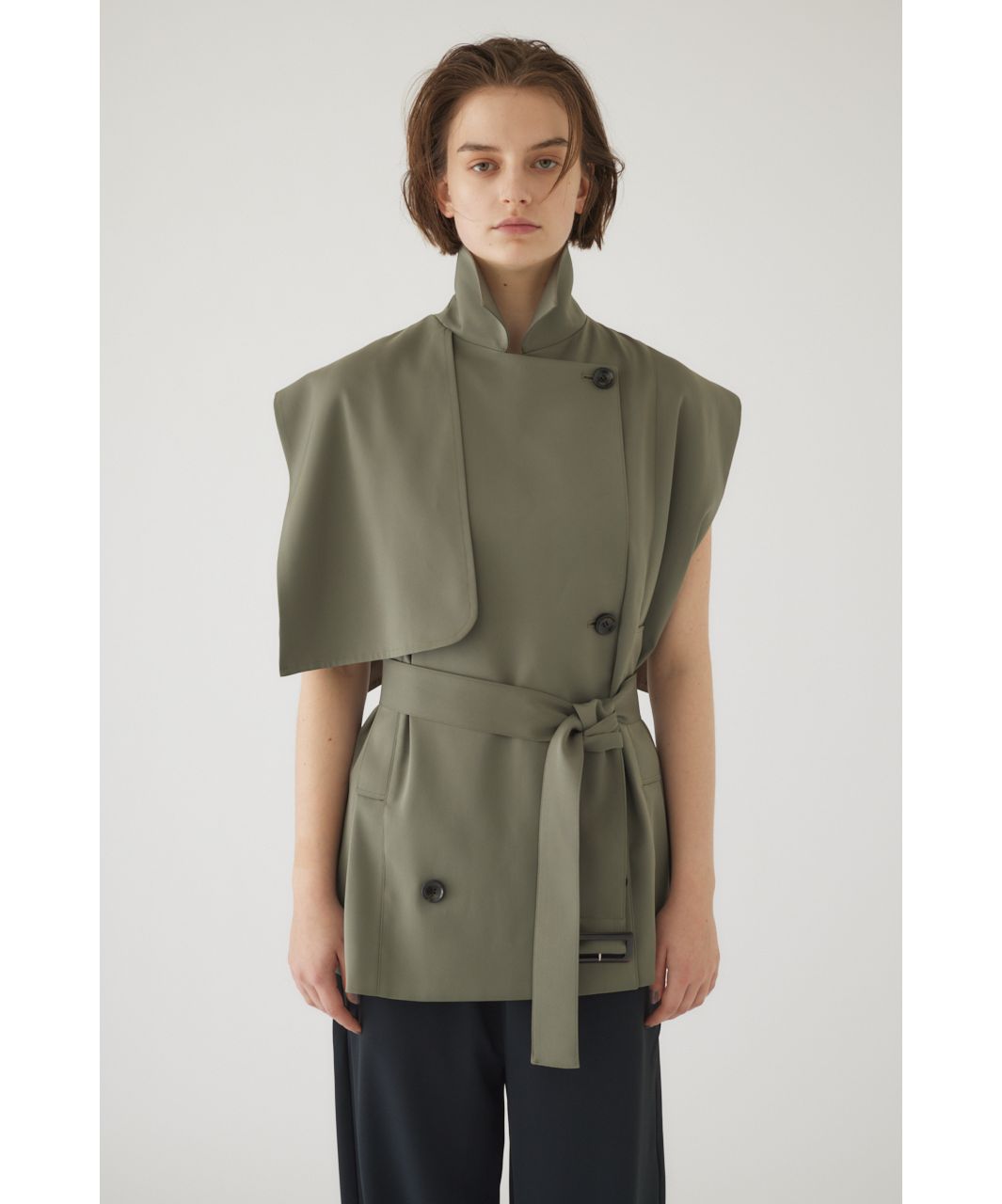 RIM.ARK（リムアーク）の「Trench detail vest（その他アウター