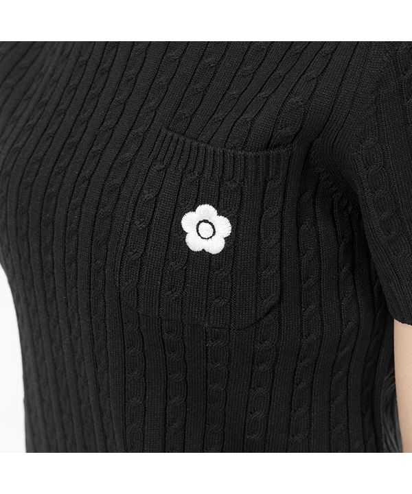 マリークワント MARY QUANT デイジーワンポイント半袖 プル
