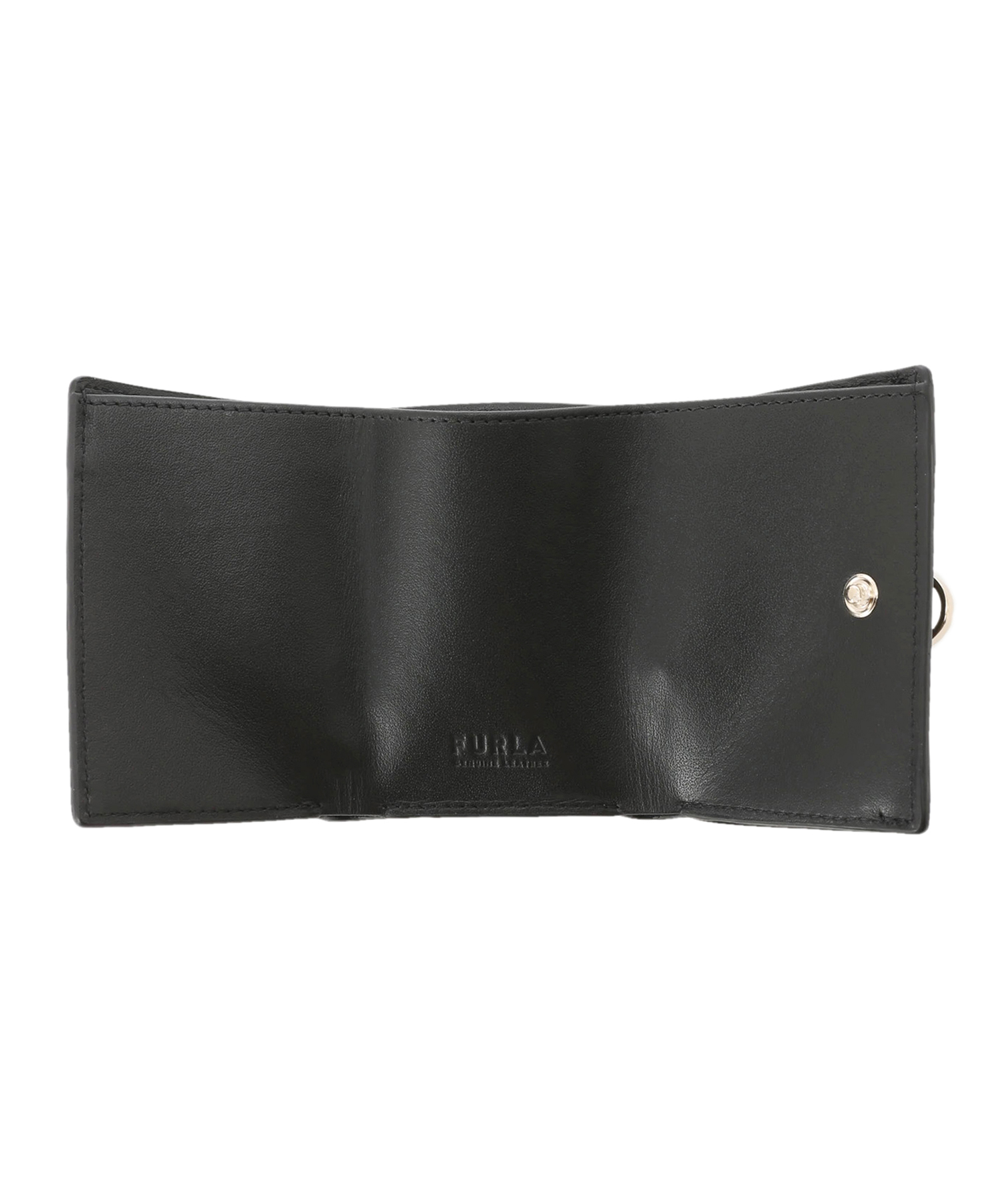 最終値下！新品！稀少カラー FURLA フルラ 三つ折り財布 黒白 バイカラー FURLA 黒 三つ折り財布 レザー - 小物特別