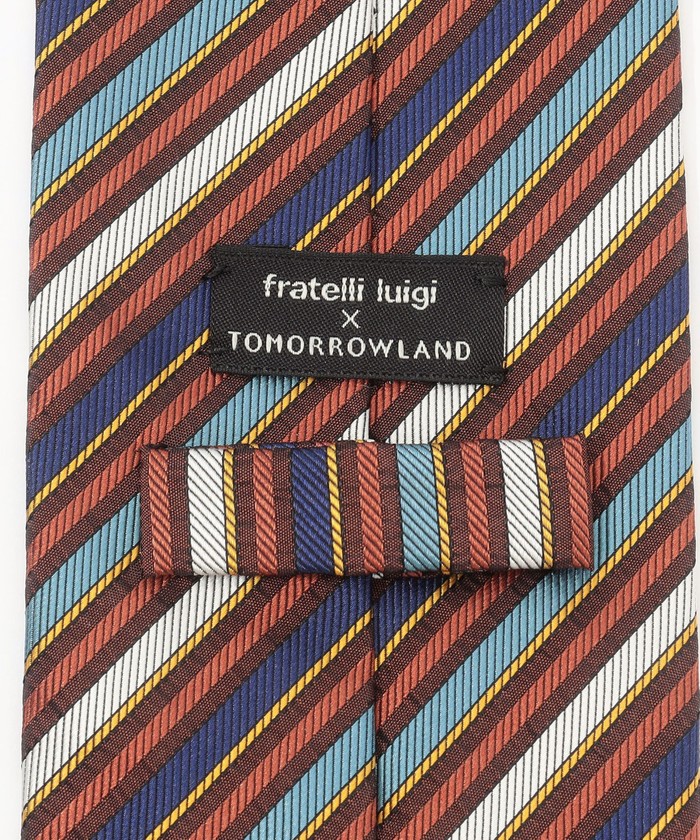 【新品未使用】Fratelli Luigi シルク レジメンタルネクタイ TOMORROWLAND GOODS/Fratelli Luigi シルク レジメンタルネクタイ