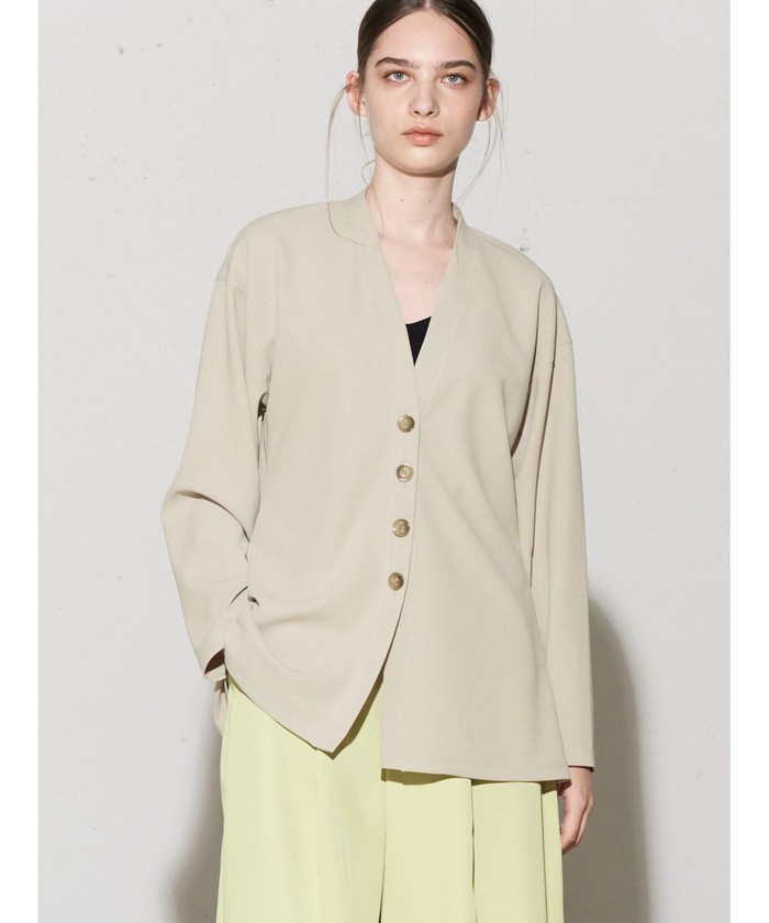 セール】MIDIUMISOLID for Ladies シェイプデザインカーディガン