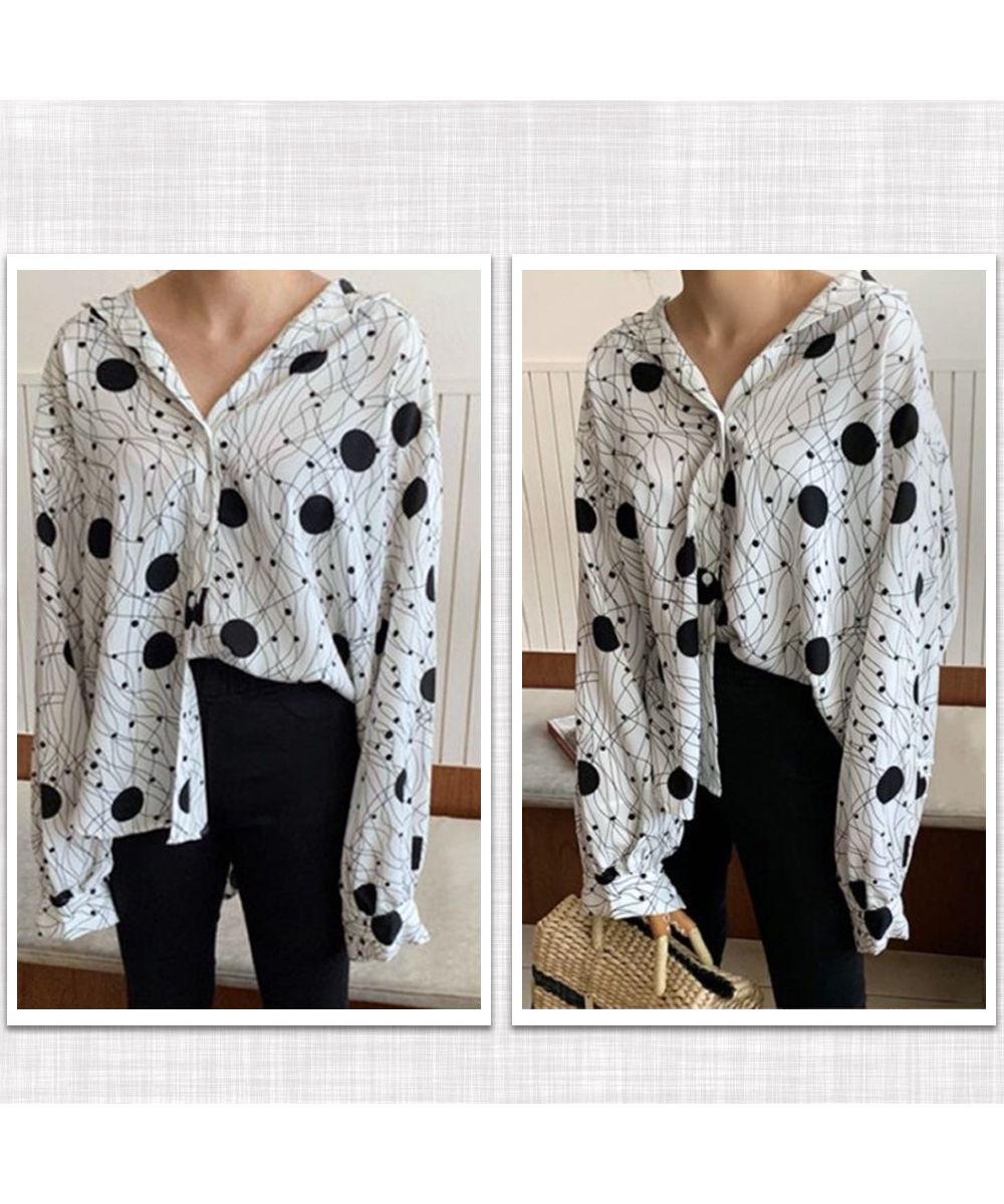 セール】ブラウス 柄シャツ レトロ レディース(503322881 セール】ブラウス 柄シャツ レトロ レディース(503322881