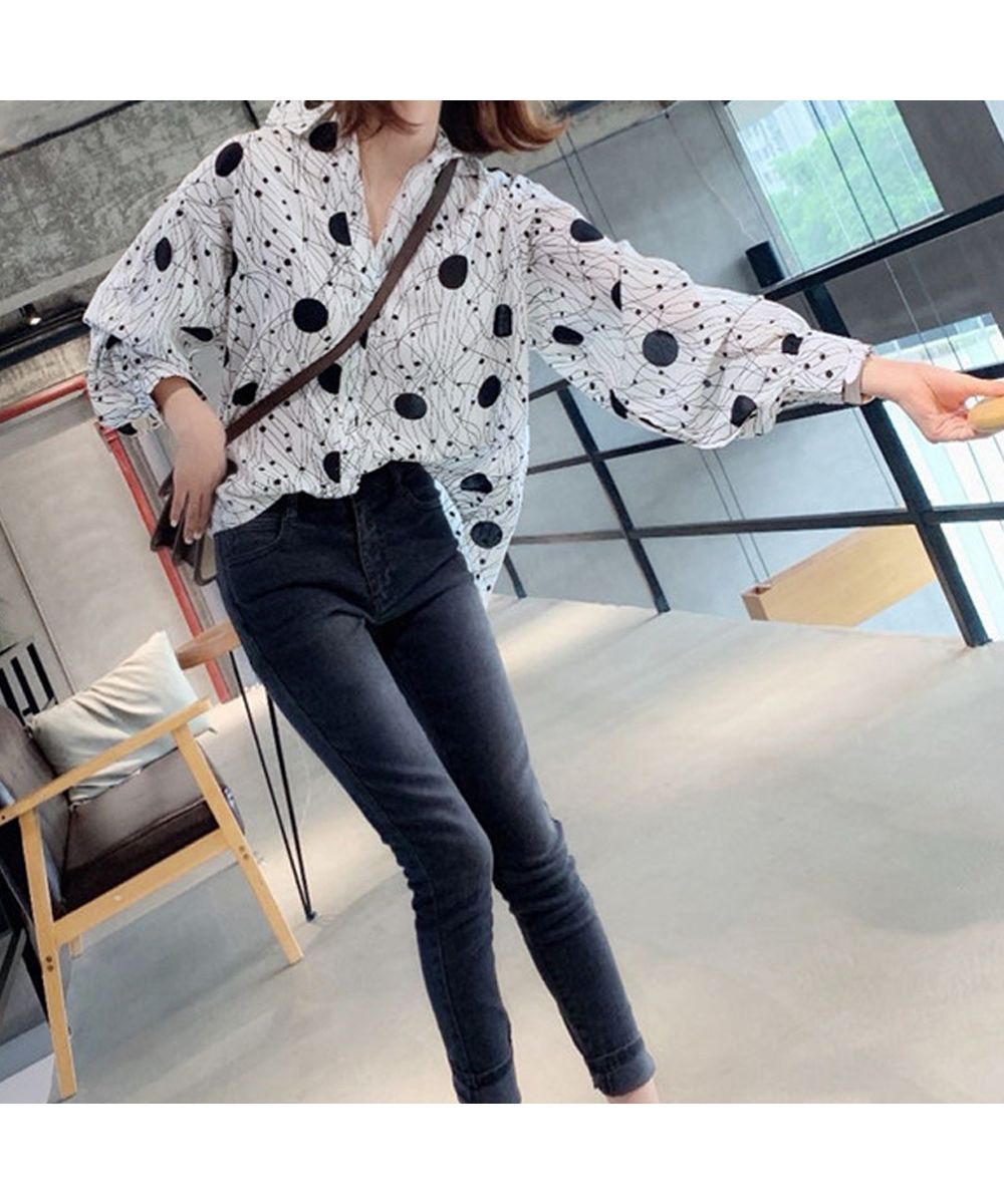 セール】ブラウス 柄シャツ レトロ レディース(503322881 セール】ブラウス 柄シャツ レトロ レディース(503322881