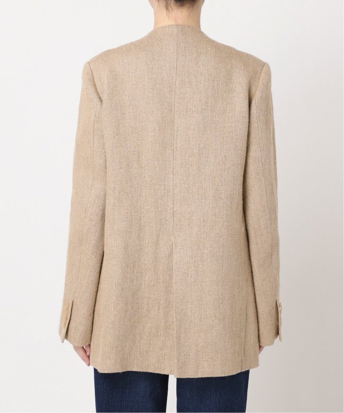 セール 30%OFF】【R'IAM】リネンノーカラージャケット(505945269