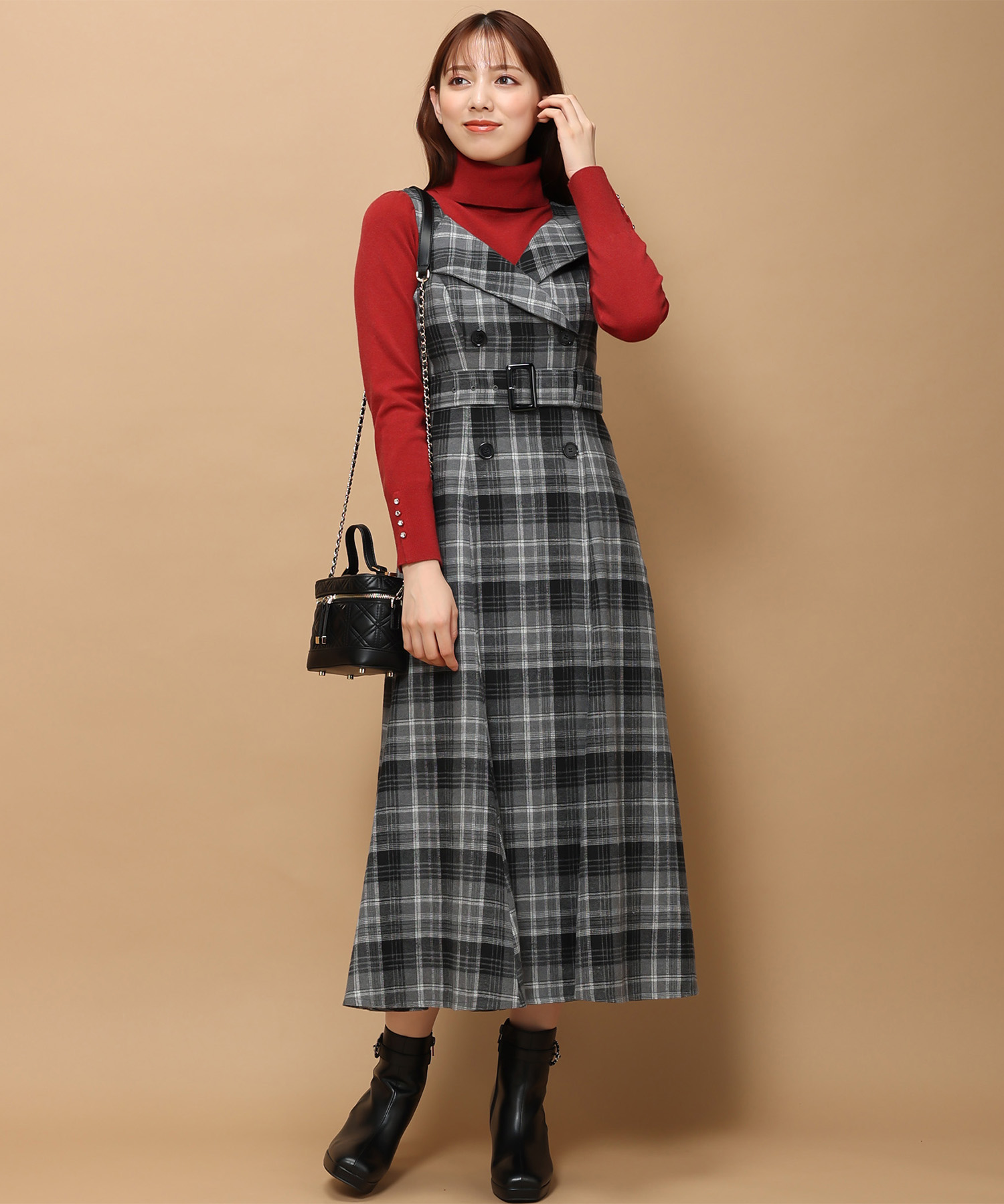 セール】ミッシュマッシュ MISCH MASCH トレンチチェック
