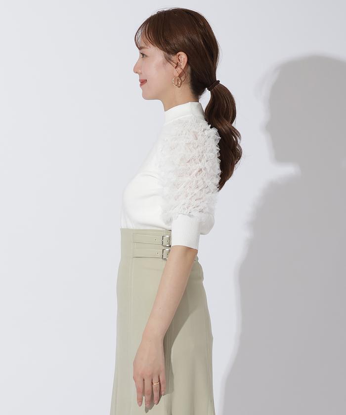 セール 50%OFF】エアリースリーブニットプルオーバー(505959427