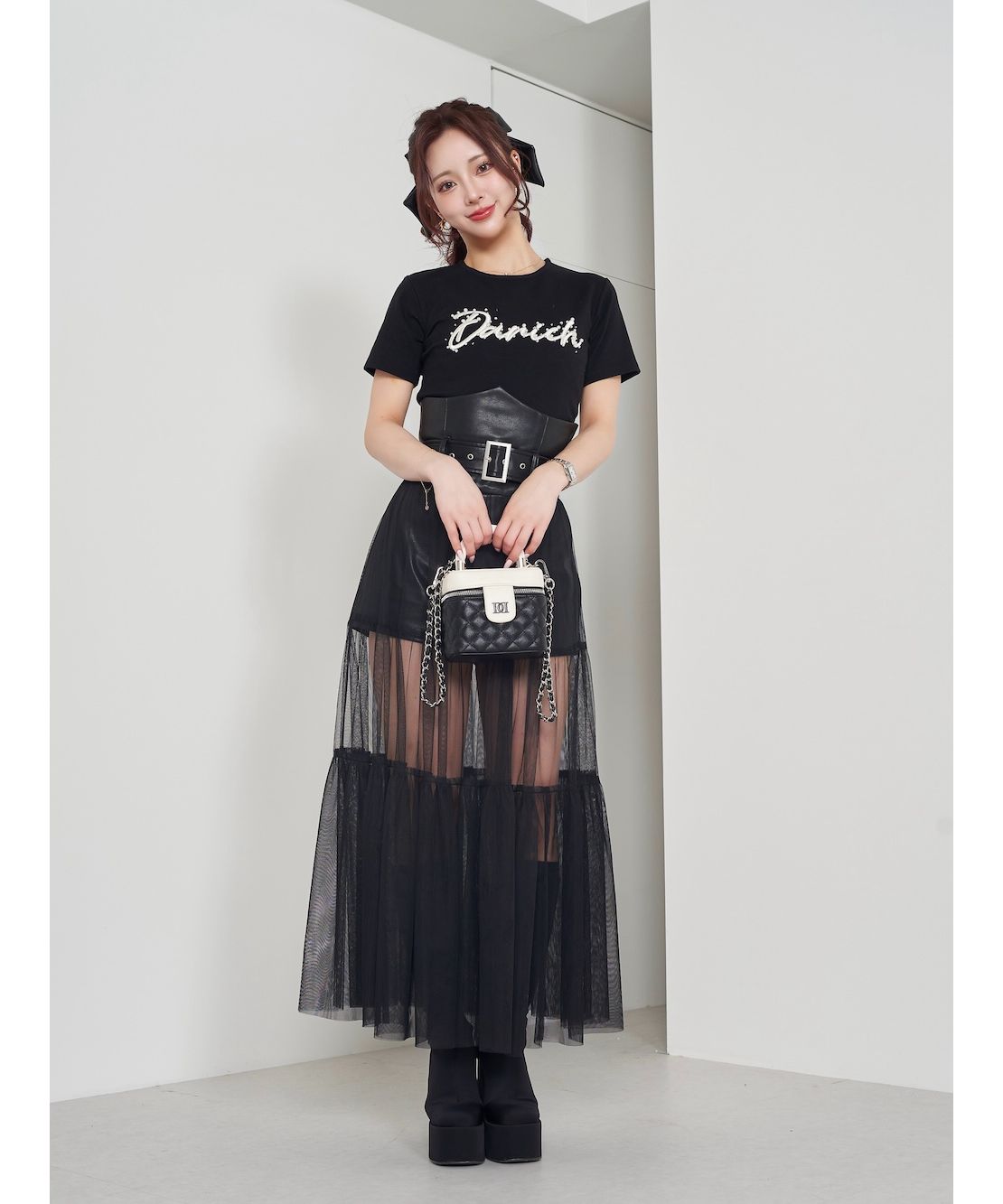 ダーリッチ Darich エンブロイダリーパールTシャツ(505967518