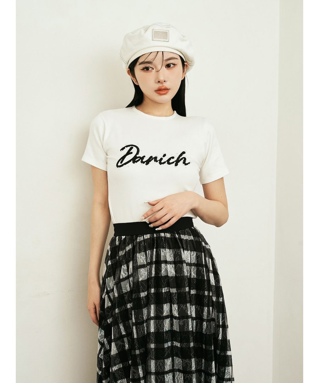 ダーリッチ Darich DRエンブロイダリーTシャツ （ブラック
