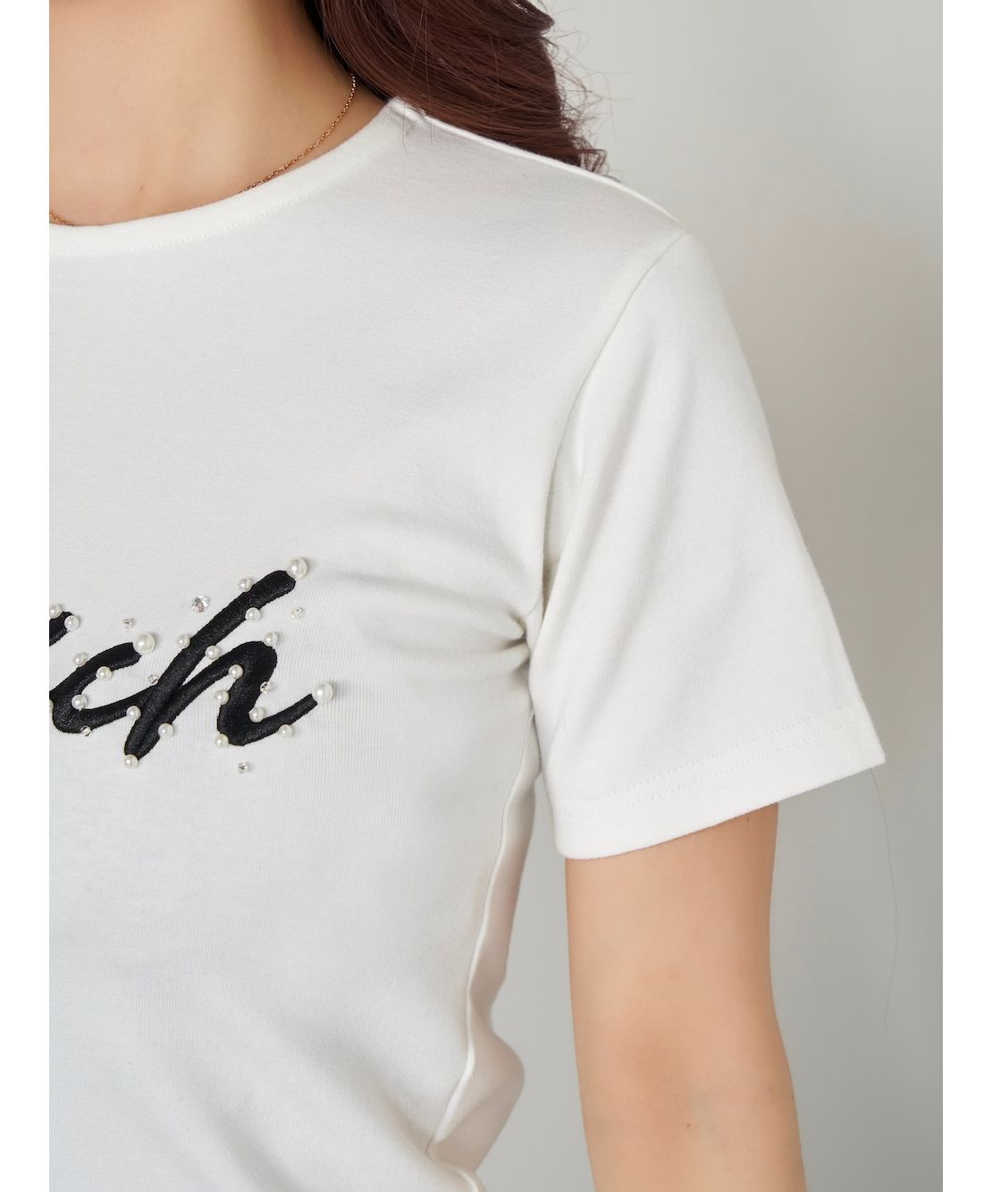 ダーリッチ Darich エンブロイダリーパールTシャツ(505967518
