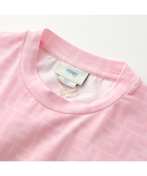 FENDI 半袖ワンピース 4A ホワイト/ピンク FENDI 半袖ワンピース 4A ホワイト/ピンク