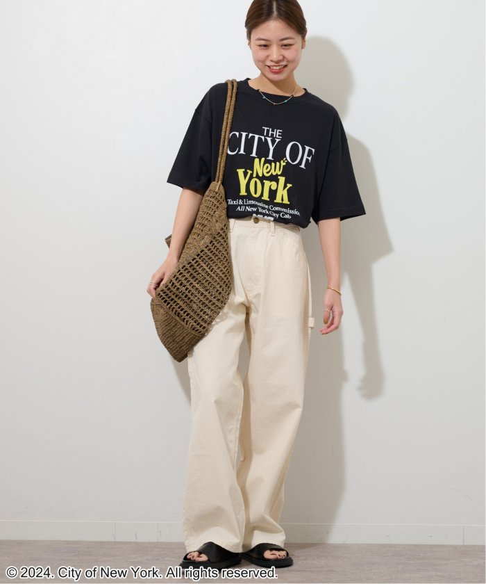 New Yorker 八分丈 カジュアル パンツ 持ち回る 白