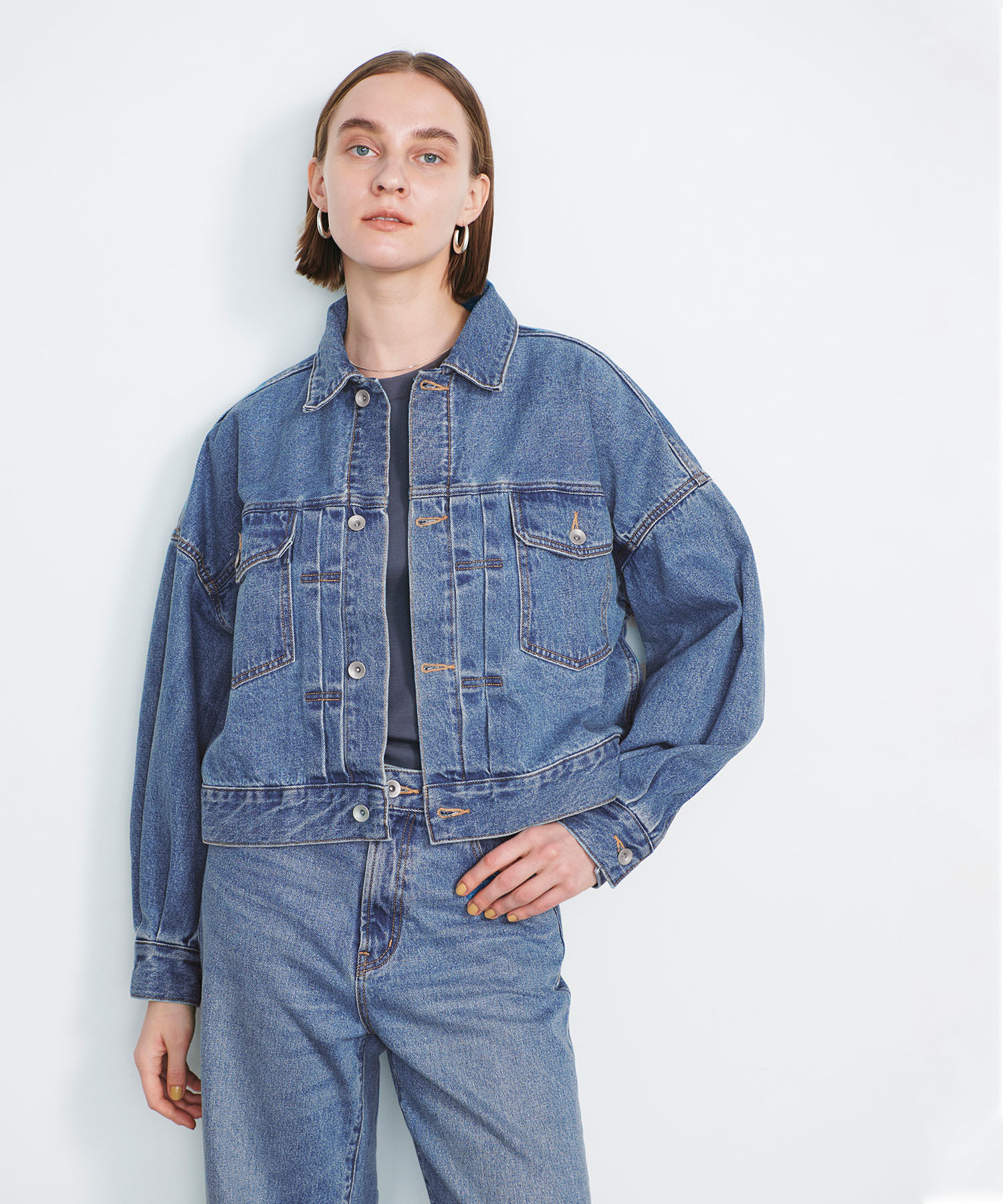 セール 60%OFF】ボリュームスリーブデニムジャケット(505969506