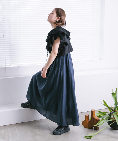 セール 20%OFF】マルチWAYクロップドフリルブラウス(505969946