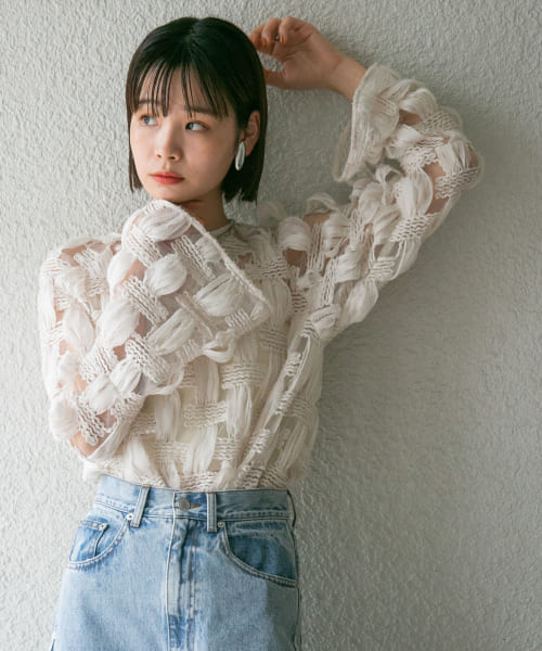 セール 30%OFF】バテンレースブラウス(505969948