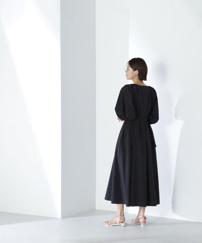 【sweet掲載】ドロストスリーブシャツワンピース NATURAL BEAUTY BASIC（ナチュラルビューティーベーシック）の