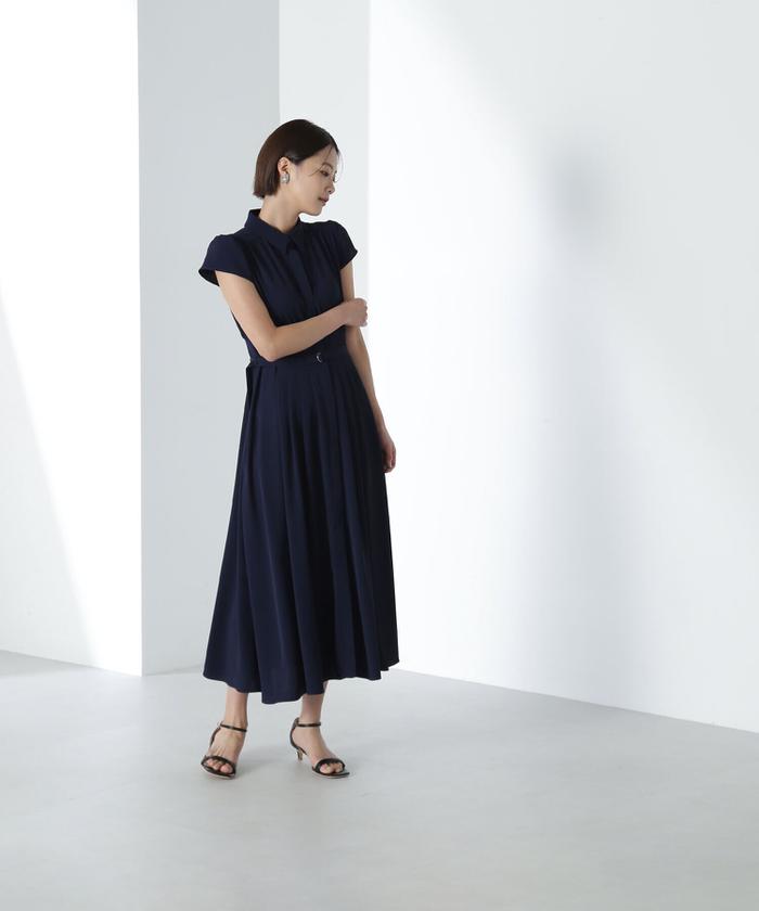Since Then フレンチ パフ シャツワンピース ドレス ロング 楽天市場】ワンピース シャツワンピース レディース トップス