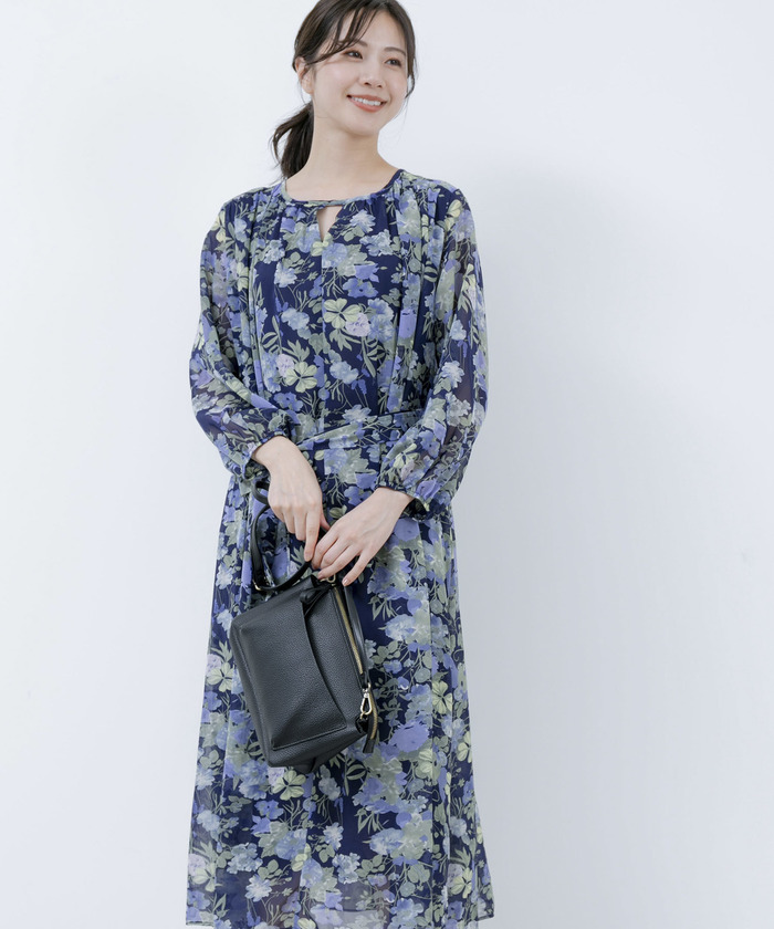 セール 30%OFF】花柄シフォンワンピース (505970587) | ジャイロ