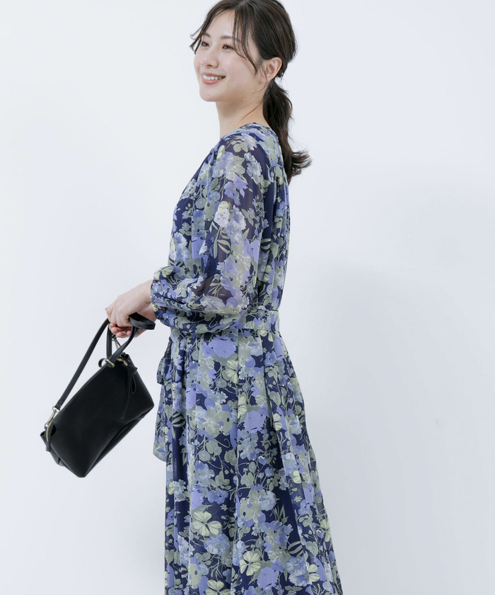 セール 30%OFF】花柄シフォンワンピース (505970587) | ジャイロ