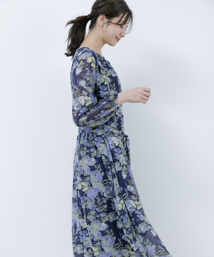 セール 30%OFF】花柄シフォンワンピース (505970587) | ジャイロ