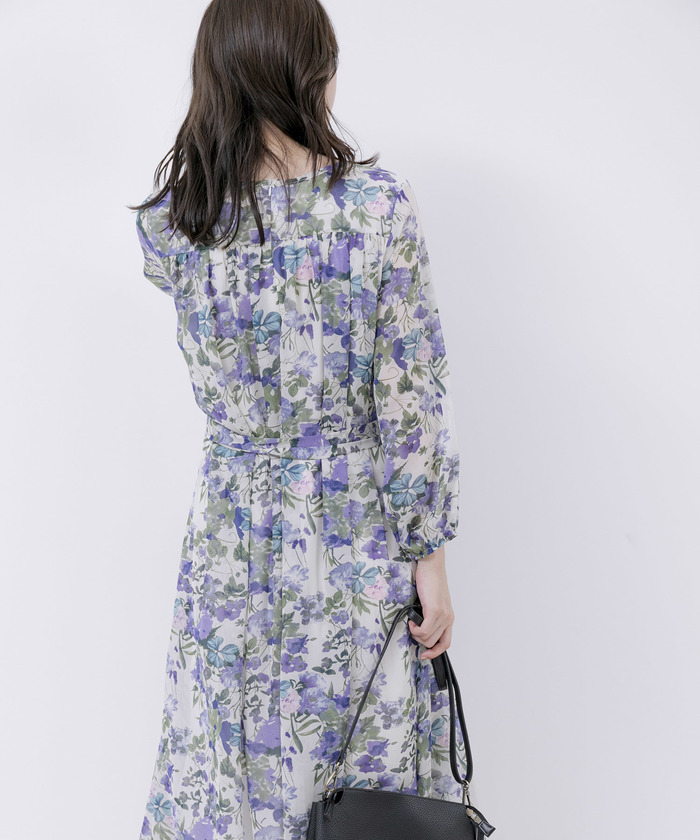 セール 30%OFF】花柄シフォンワンピース (505970587) | ジャイロ