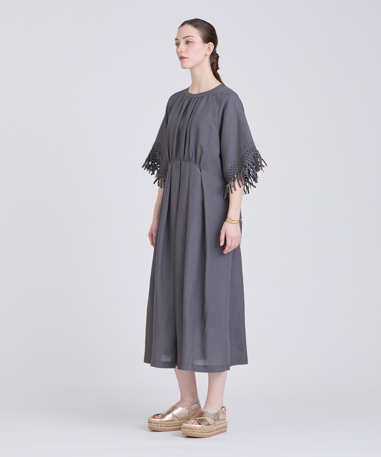 新品PALOMA BARCELOウェッジサンダルネイビー濃紺