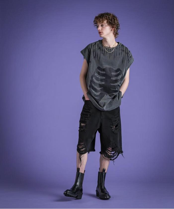 WEB&DEPOT限定】DankeSchon/ダンケシェーン/SWEAT SHORT ZIP