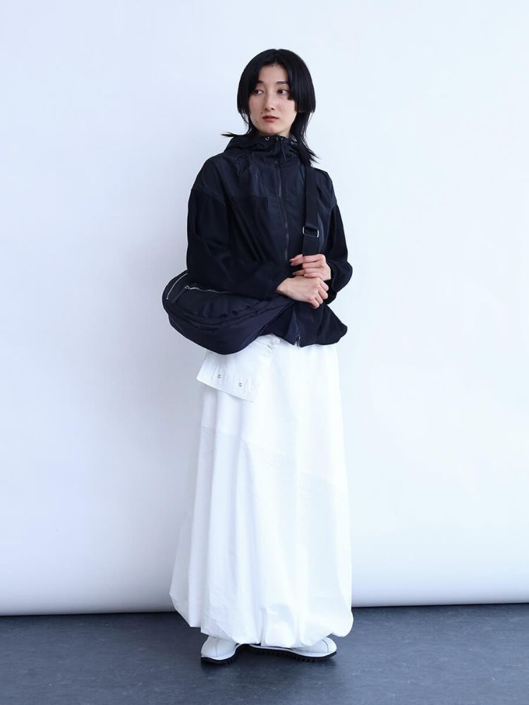 ラシュッド LASUD メッシュポーチ付バルーンスカート(505972955