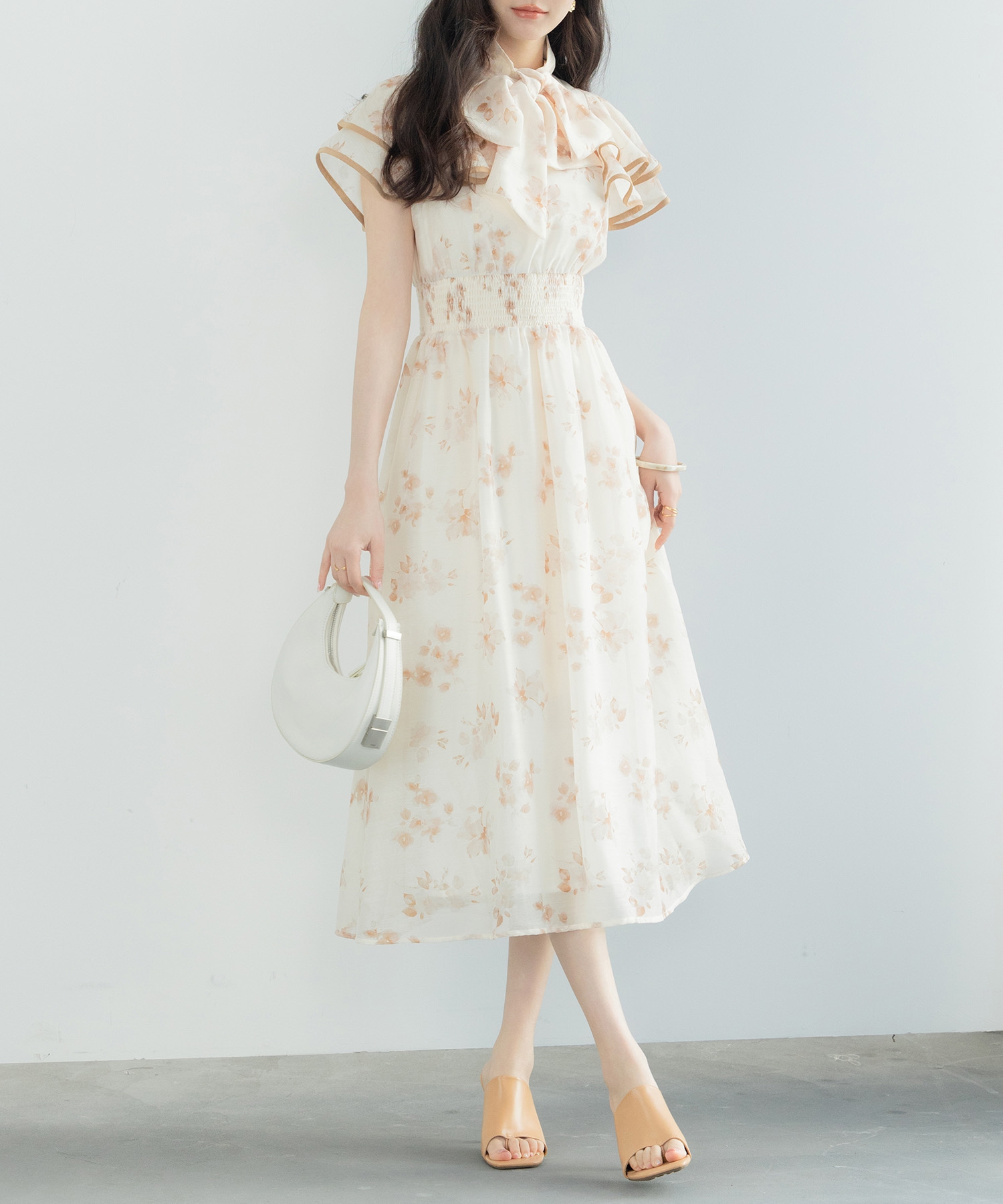 ハンドメイド　パピヨンワンピース　ワンピース　100cm CLEARANCEセール50％OFF】【ベビー】COOLMAXカフスワンピース 90