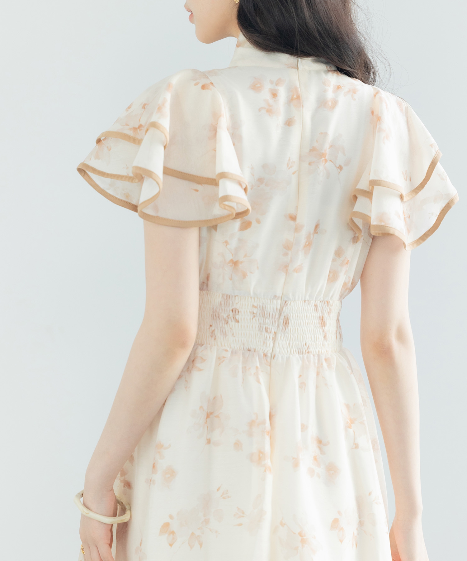 ⭐︎ひまわり⭐︎【美品】SAISON DE PAPILLON テディベアコート ケープ風ミモレ丈トレンチコートsdp0147 ブラウン – [公式