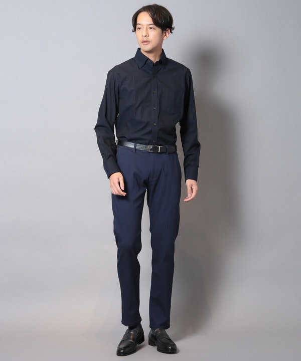 定番商品♪【Bonpoint】Acteur コットンシャツ 10~14A (#010) デザインカジュアルシャツ ホリゾンタルワイド 長袖 メンズ(S
