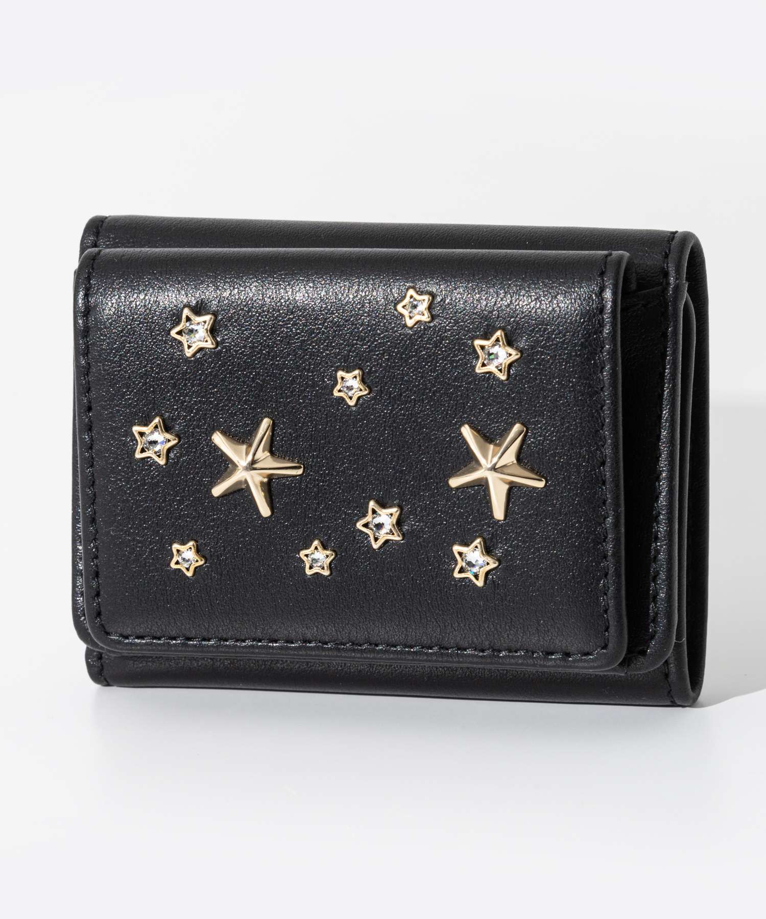 Jimmy Choo ジミーチュウ 三つ折り財布 JIMMY CHOO ブラック 三つ折り財布 （三つ折り Jimmy Choo