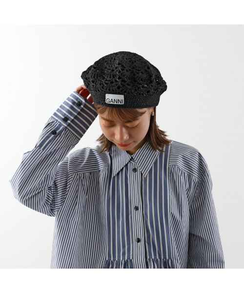 セール】GANNI ベレー帽 A4556 5863 メタリック Beret(505975241 セール】GANNI ベレー帽 A4556 5863 メタリック Beret(505975241