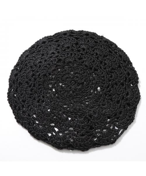 セール】GANNI ベレー帽 A4556 5863 メタリック Beret(505975241