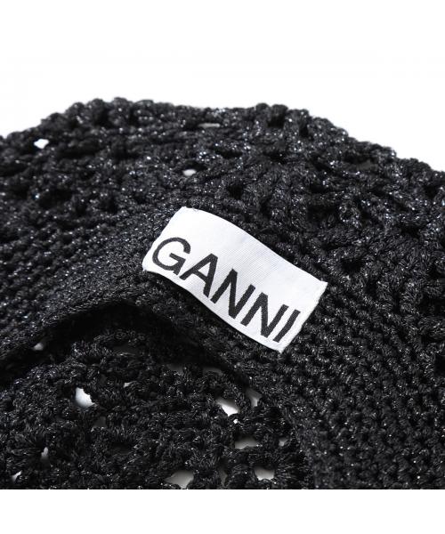 セール】GANNI ベレー帽 A4556 5863 メタリック Beret(505975241 セール】GANNI ベレー帽 A4556 5863 メタリック Beret(505975241
