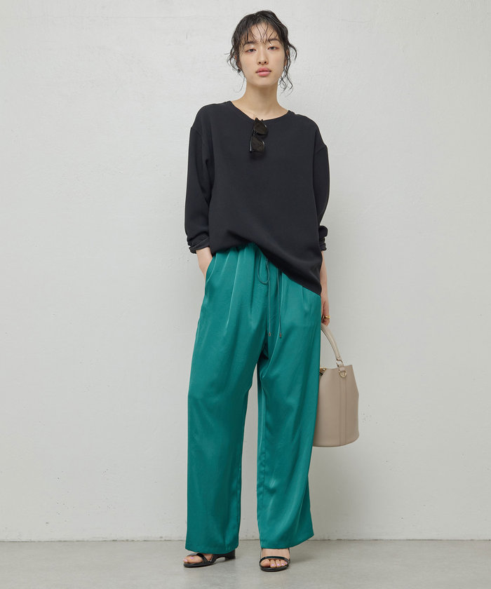 セール 70%OFF】【セットアップ対応】サテンドロストパンツ