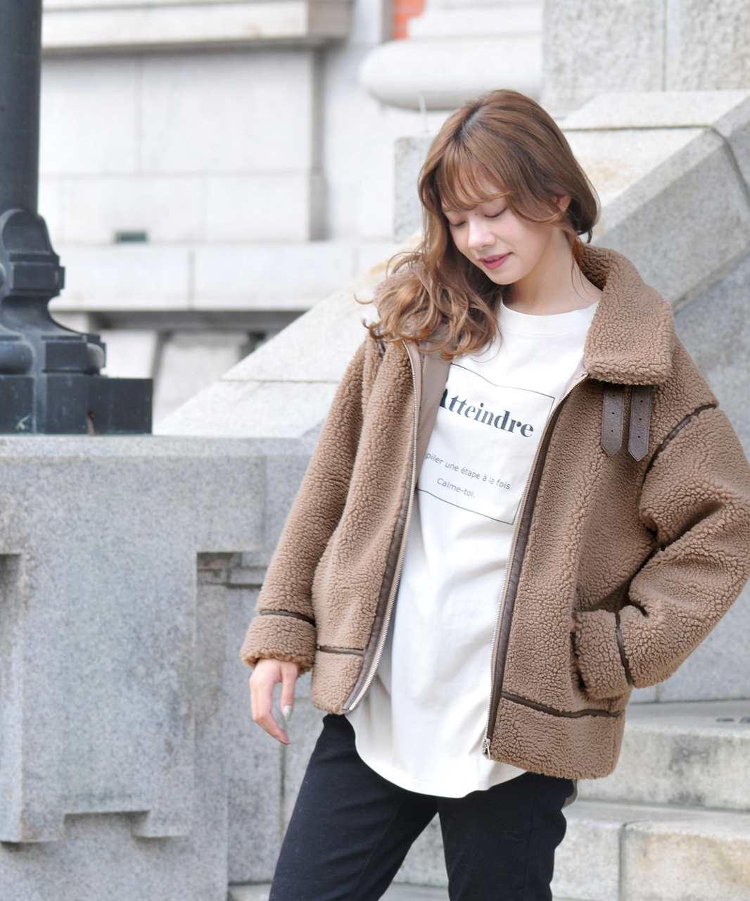 極美品 ADORE ギマボンディングパイピングジャケット ブルー